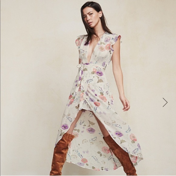 Reformation Charlene Dress in Yasmin, sz L - Picture 2 of 8